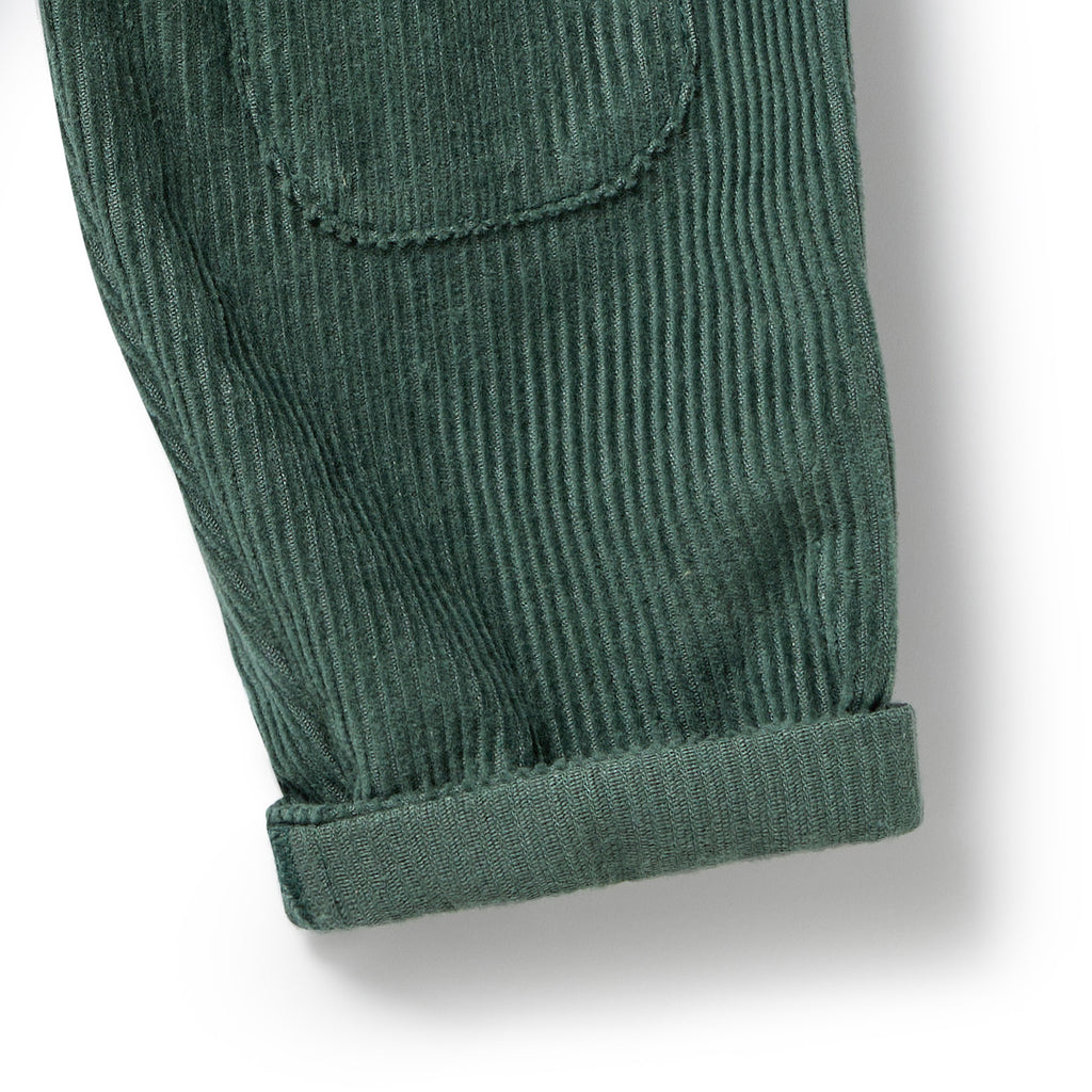Moss Green Organic Cord Pants
