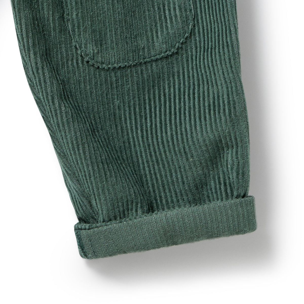Moss Green Organic Cord Pants