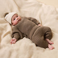 Cream Organic Knitted Bubble Hat