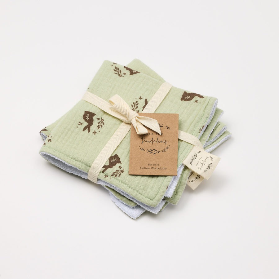 Organic Muslin Washcloth - Set of 2