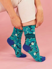 Womens Crew Socks - Woman Of The Woods