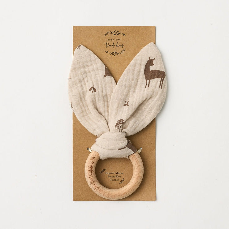 Organic Muslin Bunny Ears Teether