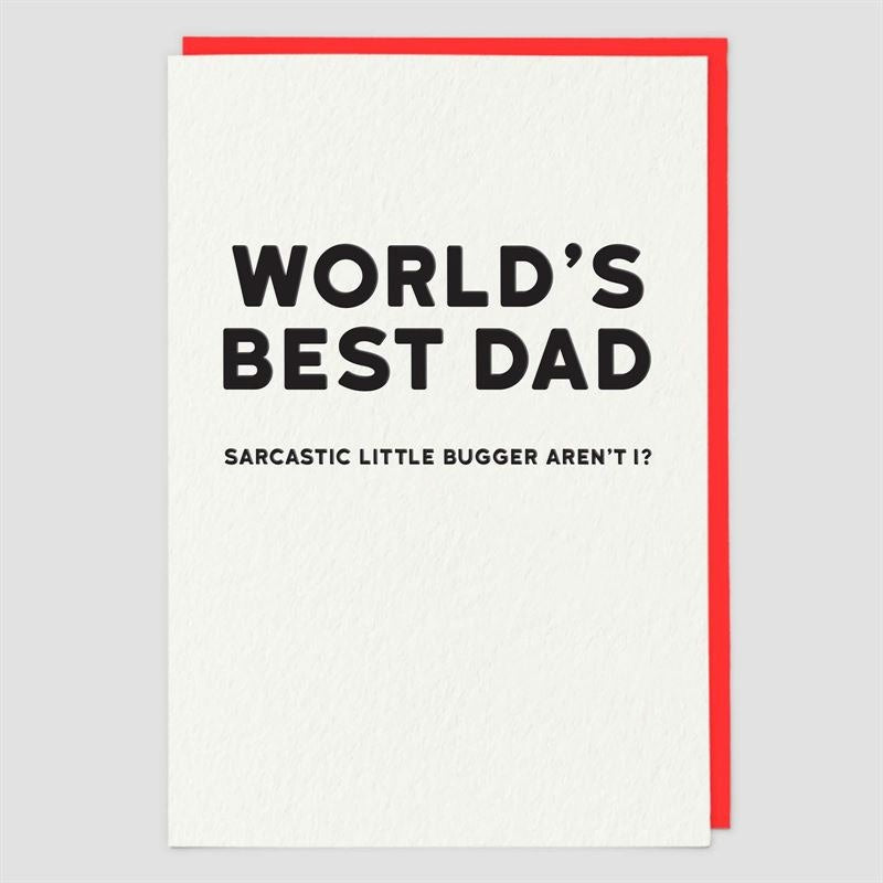 Worlds Best Dad Card