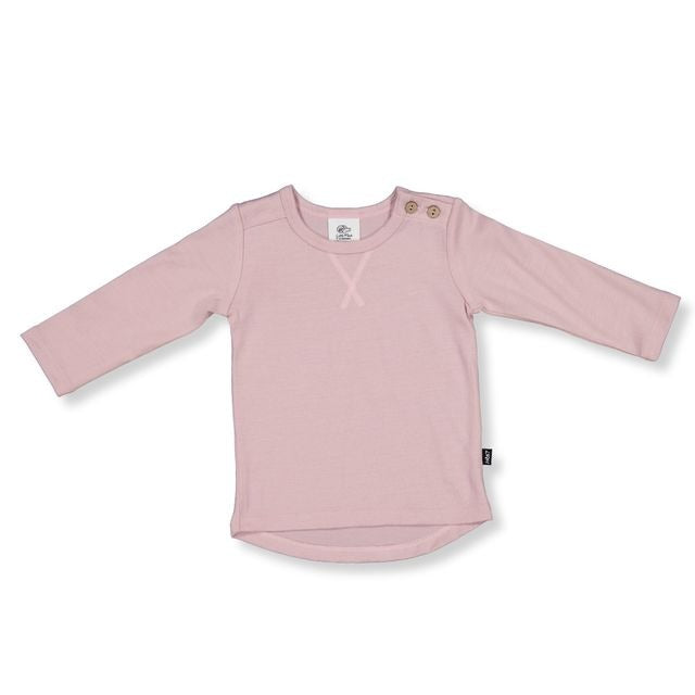 Wyatt Merino Long Sleeve Tee - Lilac Last Sizes Was $55 Now