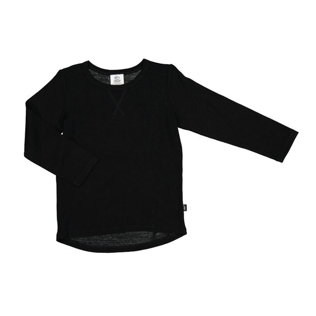 Wyatt Merino Long Sleeve Tee - Shadow Last Sizes Was $55 Now