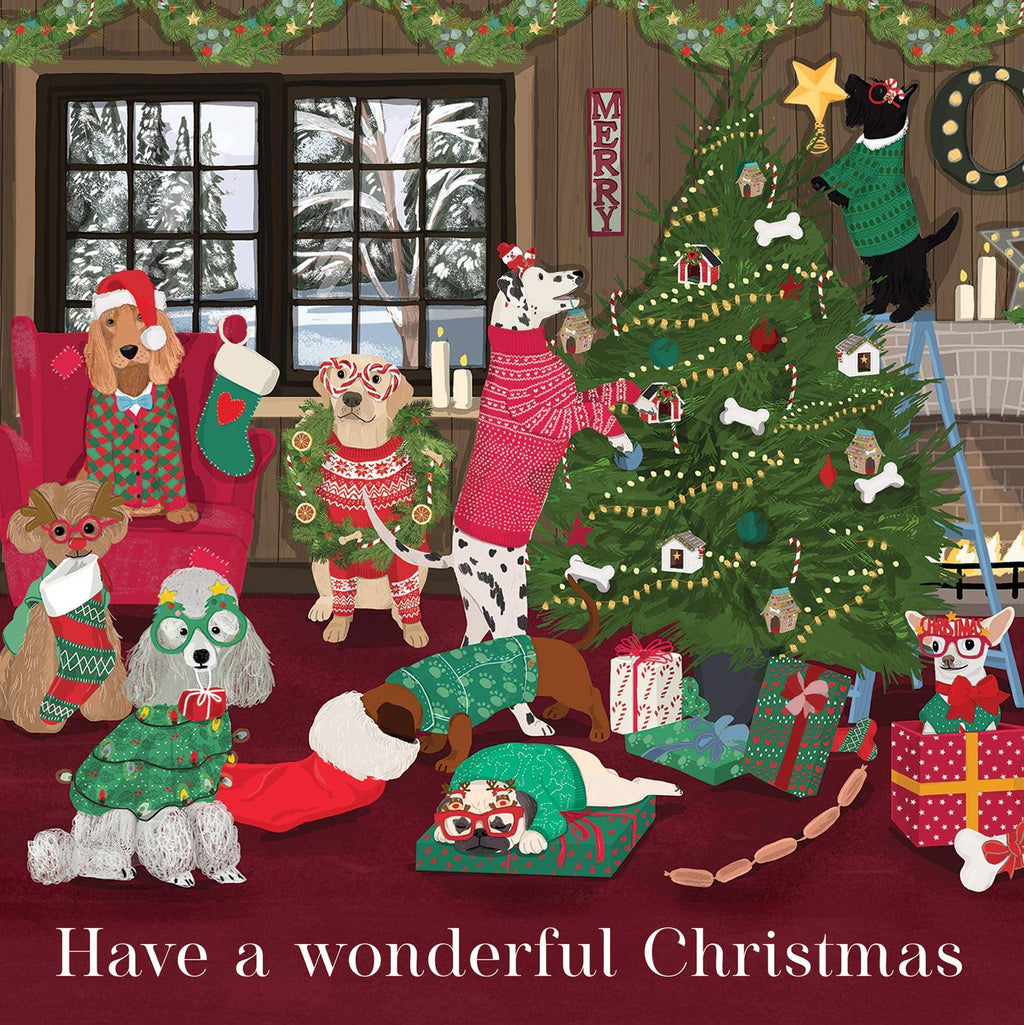 Family In Christmas Card