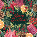 Festive Florals Christmas Card