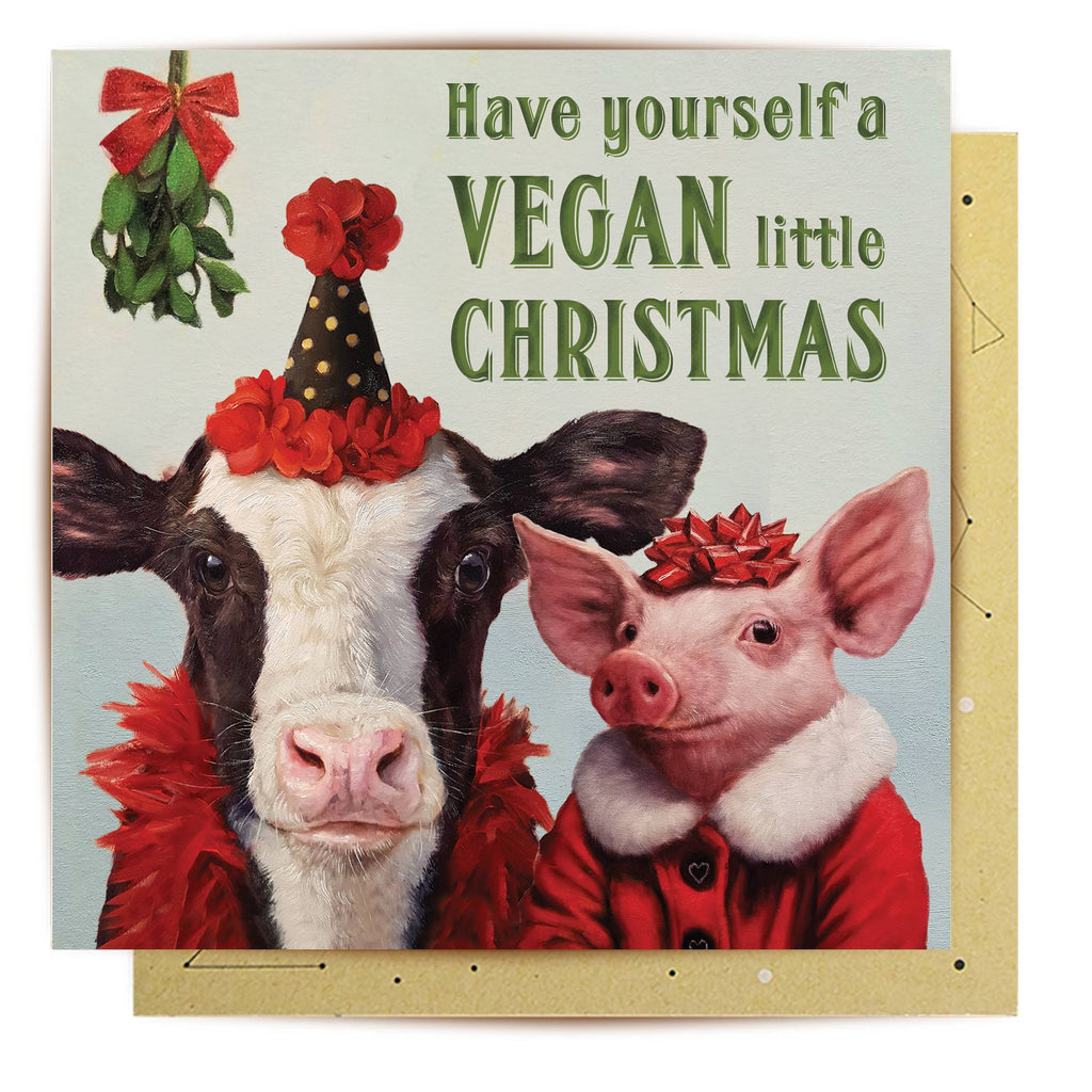 Vegan  Christmas Card
