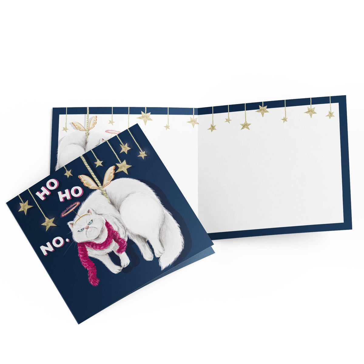 Angel Cat Christmas Card