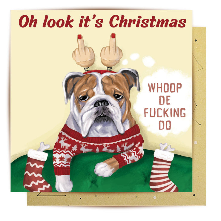 Whoop De F*ing Do Christmas Card