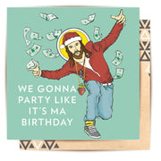 Gangster Jesus Christmas Card