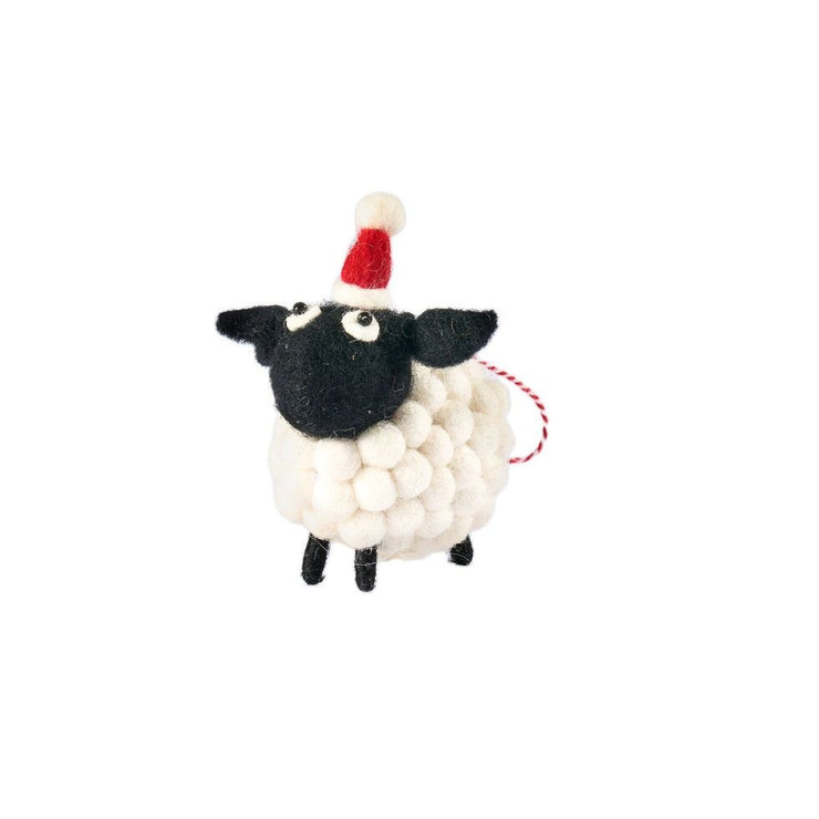 Xmas 25 Decoration: Hanging Ball Sheep