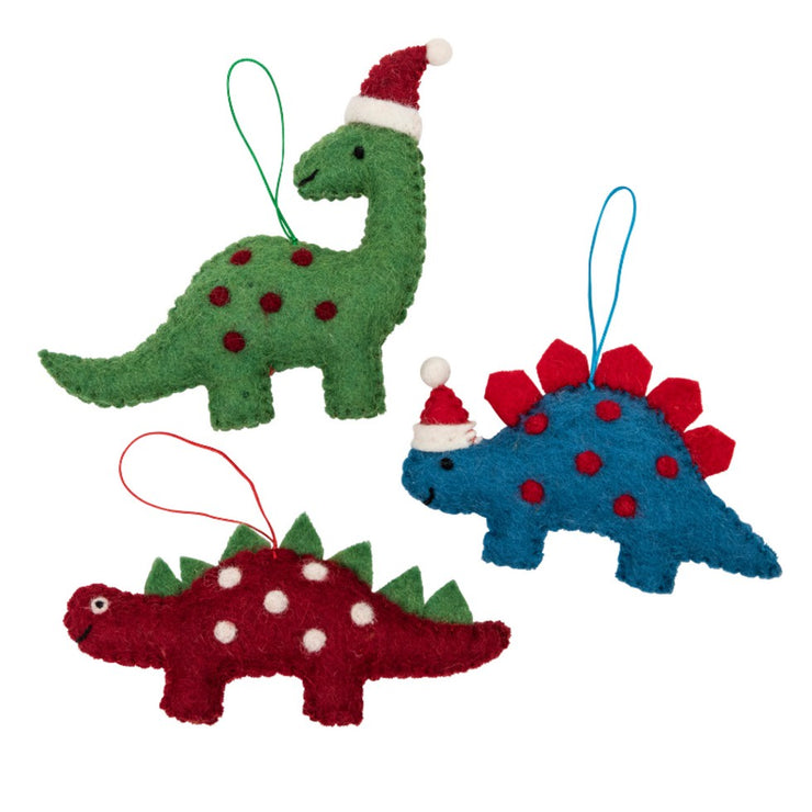 Xmas 25 Decoration: Green Dinosaur
