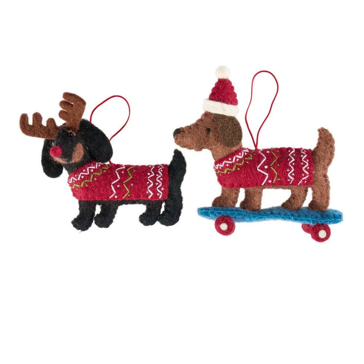 Xmas 25 Decoration: Rudolph Dachshund