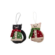 Xmas 25 Decoration: Cat w White Coat