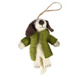 Due October Xmas 26 Felt Decoration - Dog in Coat