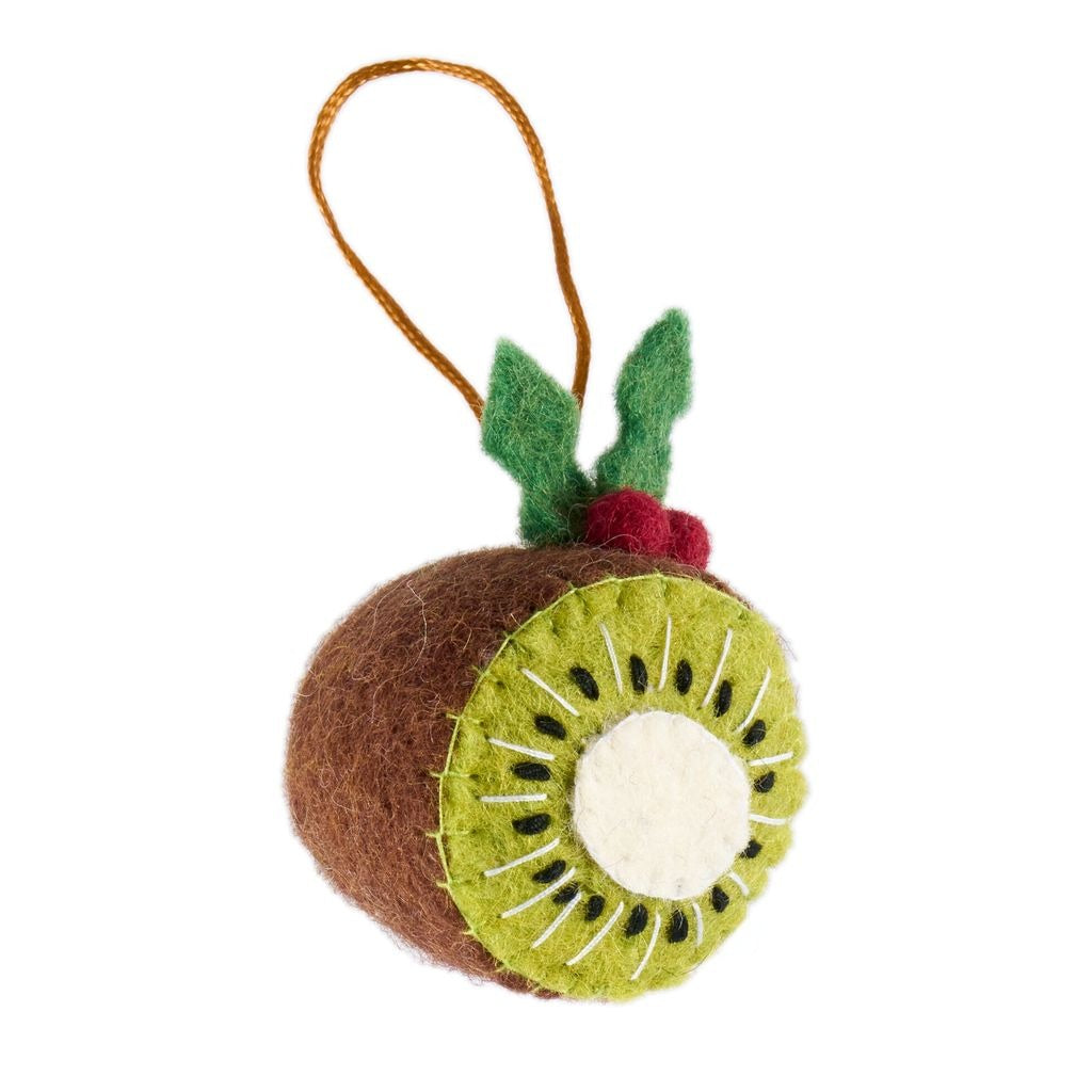Xmas 26 Decoration: Kiwifruit w Holly