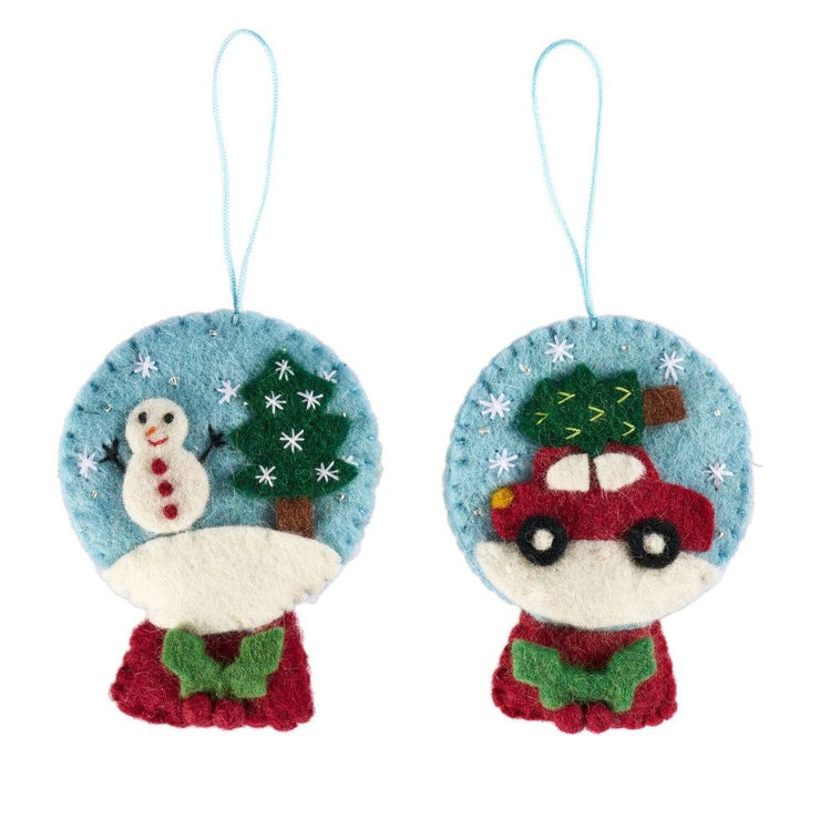 Xmas 25 Decoration: Snowman Snowglobe
