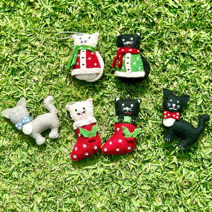 Xmas 25 Decoration: Cat w White Coat