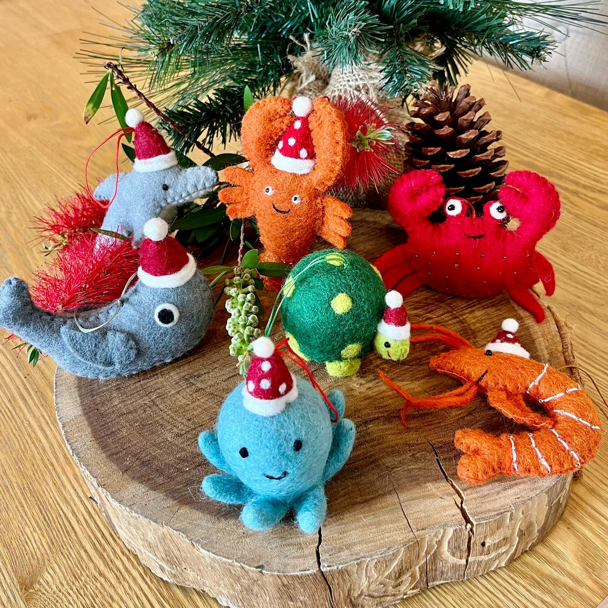 Xmas 26 Felt Decoration - Crab