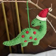 Xmas 25 Decoration: Green Dinosaur