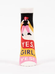 Womens Ankle Socks - Yes Girl Yes