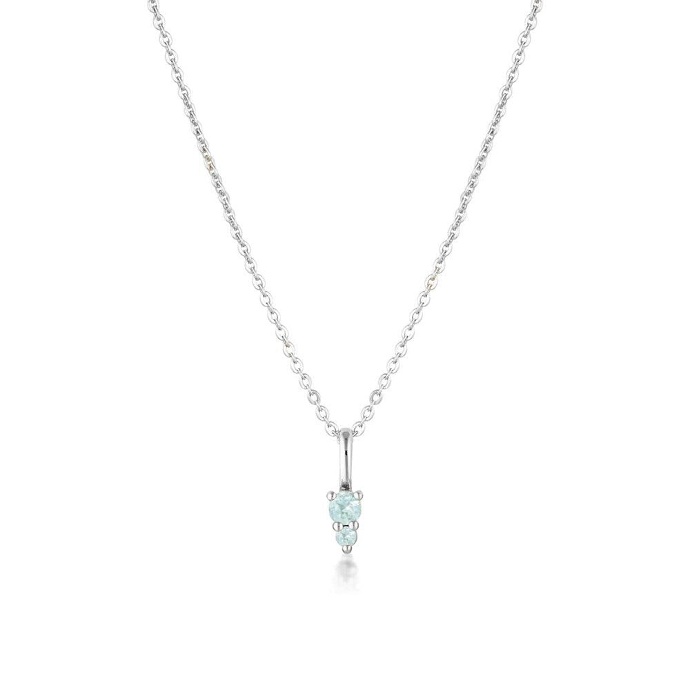 Sterling Silver Binary Gemstone Necklaces