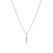 Sterling Silver Binary Gemstone Necklaces