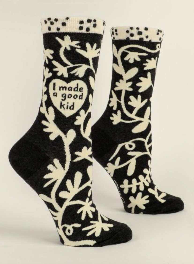 Womens Crew Socks - I Made A Good Kid