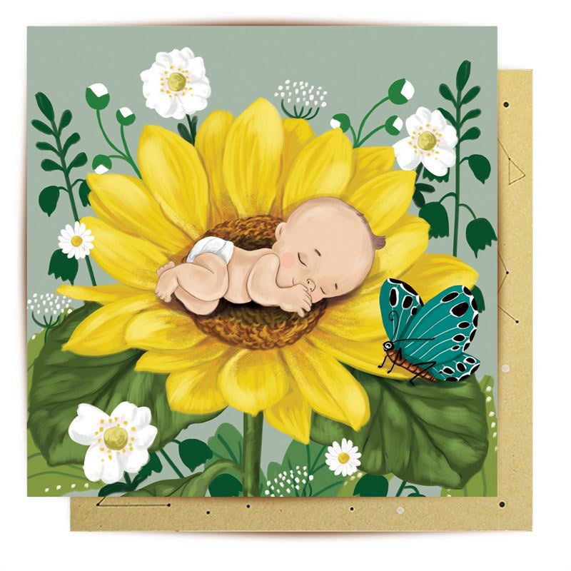 Baby Flower - Mini Card