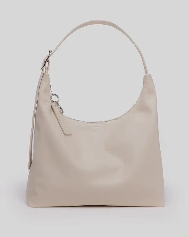 Baggu Recycled Leather Shoulder Bag - Stone