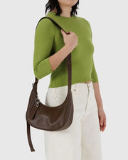 Baggu Recycled Leather Crescent Bag - Small