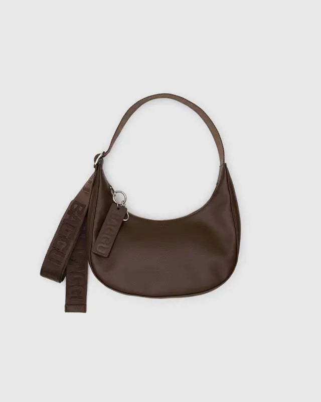 Baggu Recycled Leather Crescent Bag - Small