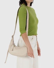 Baggu Recycled Leather Crescent Bag - Small