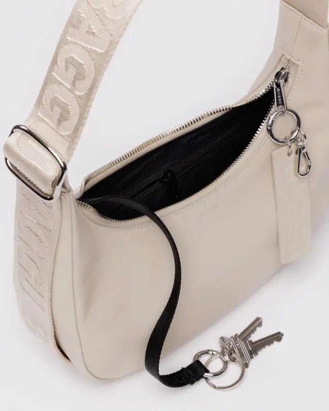 Baggu Recycled Leather Crescent Bag - Small