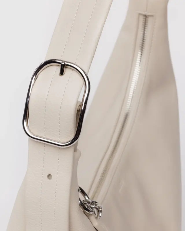 Baggu Recycled Leather Shoulder Bag - Stone