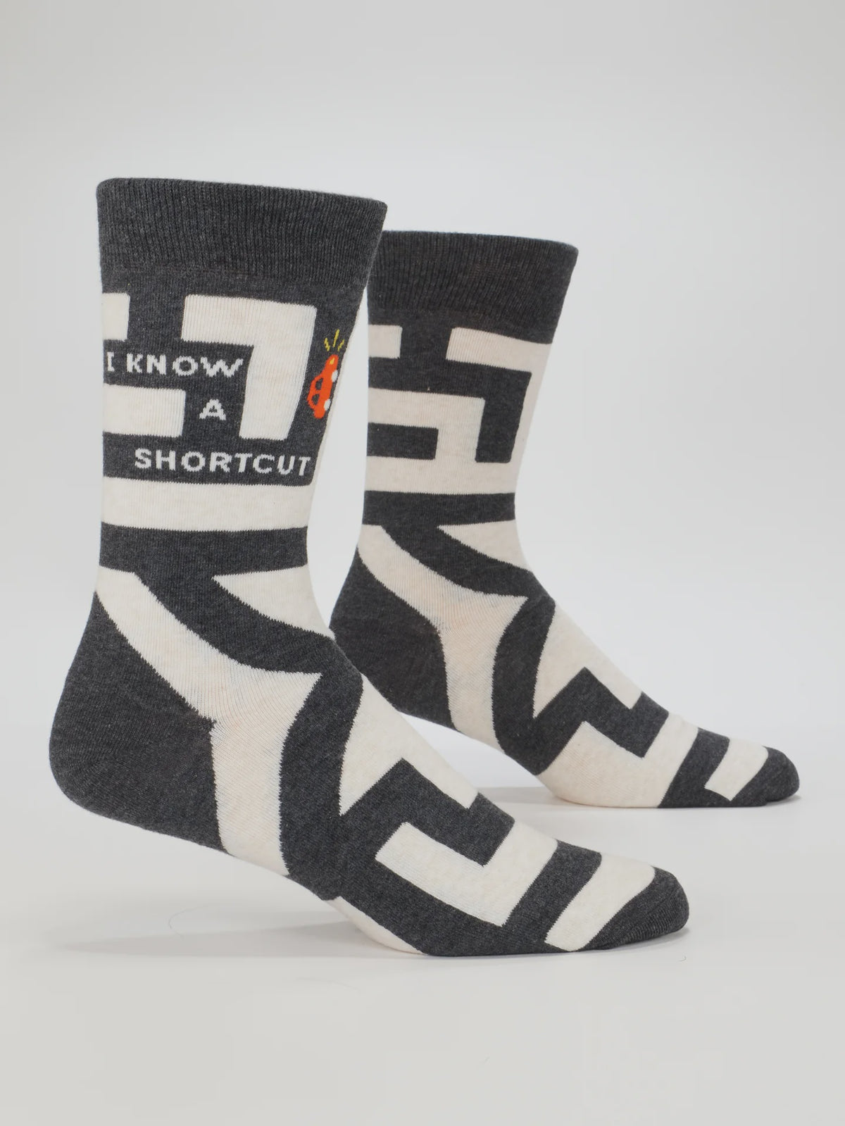 Mens Crew Socks - I Know A Shortcut