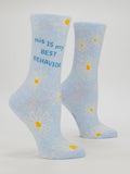 Womens Crew Socks - This Is My Best Behaviour