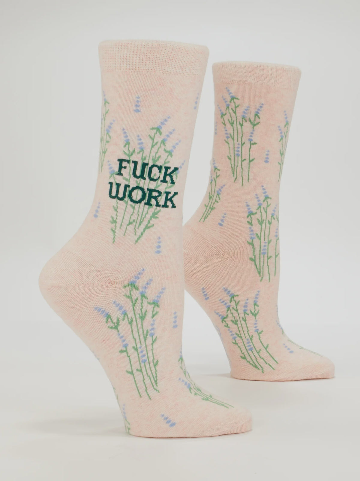 Womens Crew Socks - Fuck Work