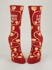 Womens Crew Socks -Work My Ass Off