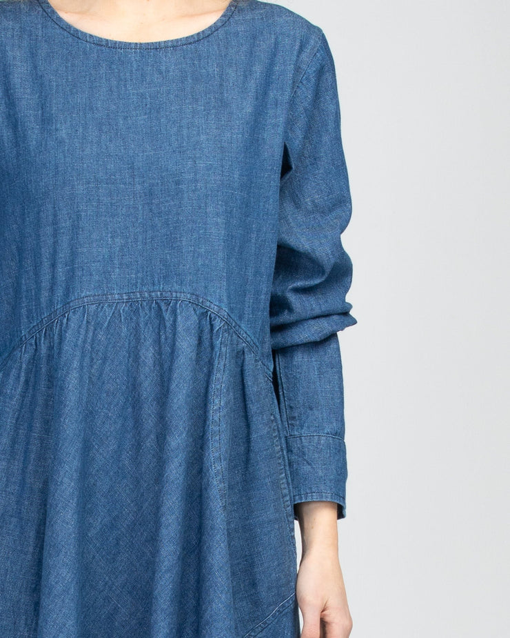 Guru Dress- Mid Wash Denim Last Size
