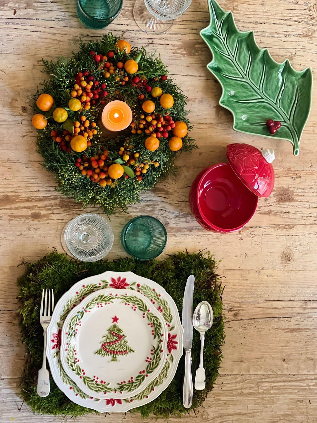 DUE OCTOBER Christmas Fruit Plate - 21cm