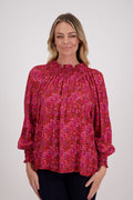 Briarwood Hollis Top - Red Floral Was $299 Now