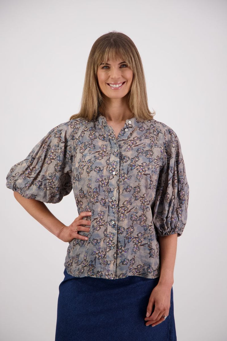 Sophia Shirt - Denim Daisy