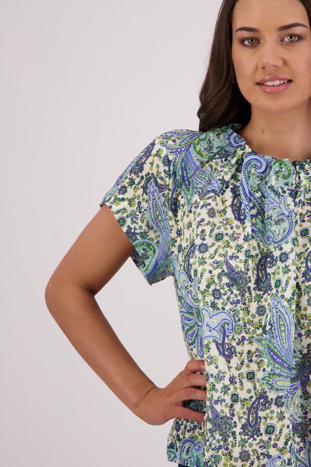 Briarwood Pia Top - Blue Paisley