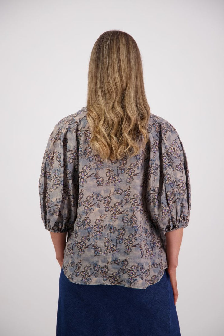 Sophia Shirt - Denim Daisy