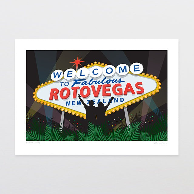 Glenn Jones Print - Bright Lights