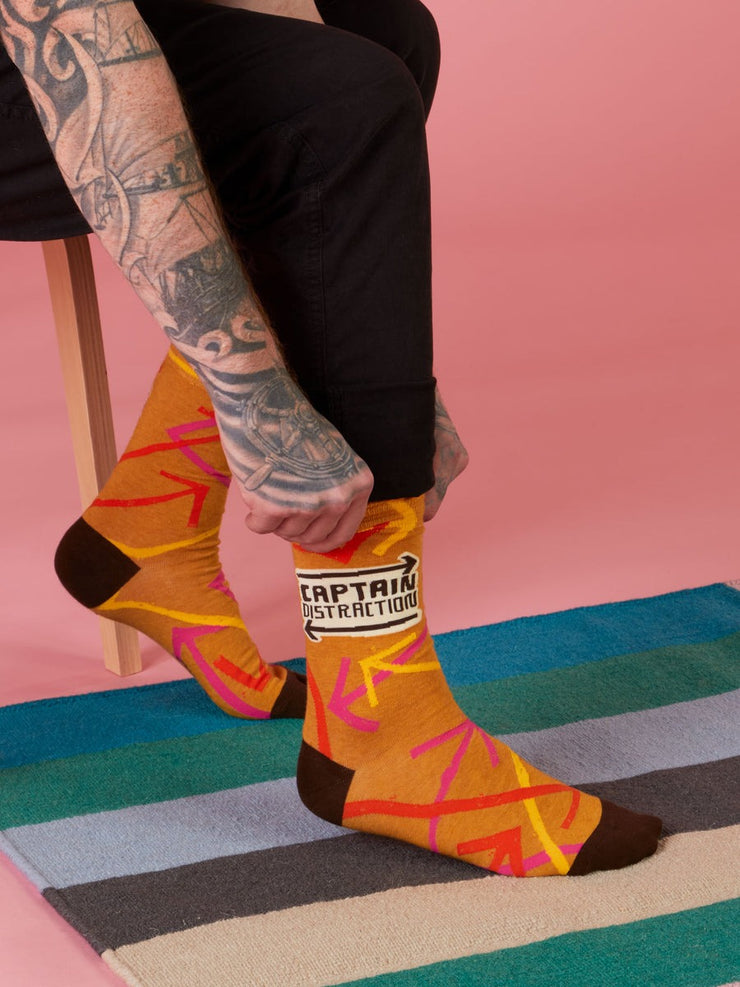 Mens Socks - Captain Distraction