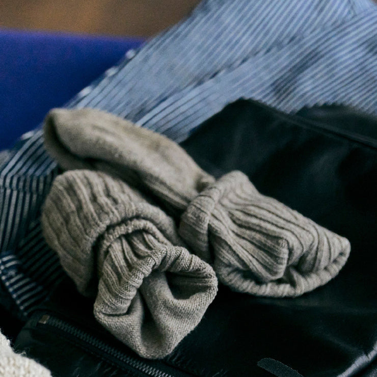 Alpacca Linen Ploot Socks - Black