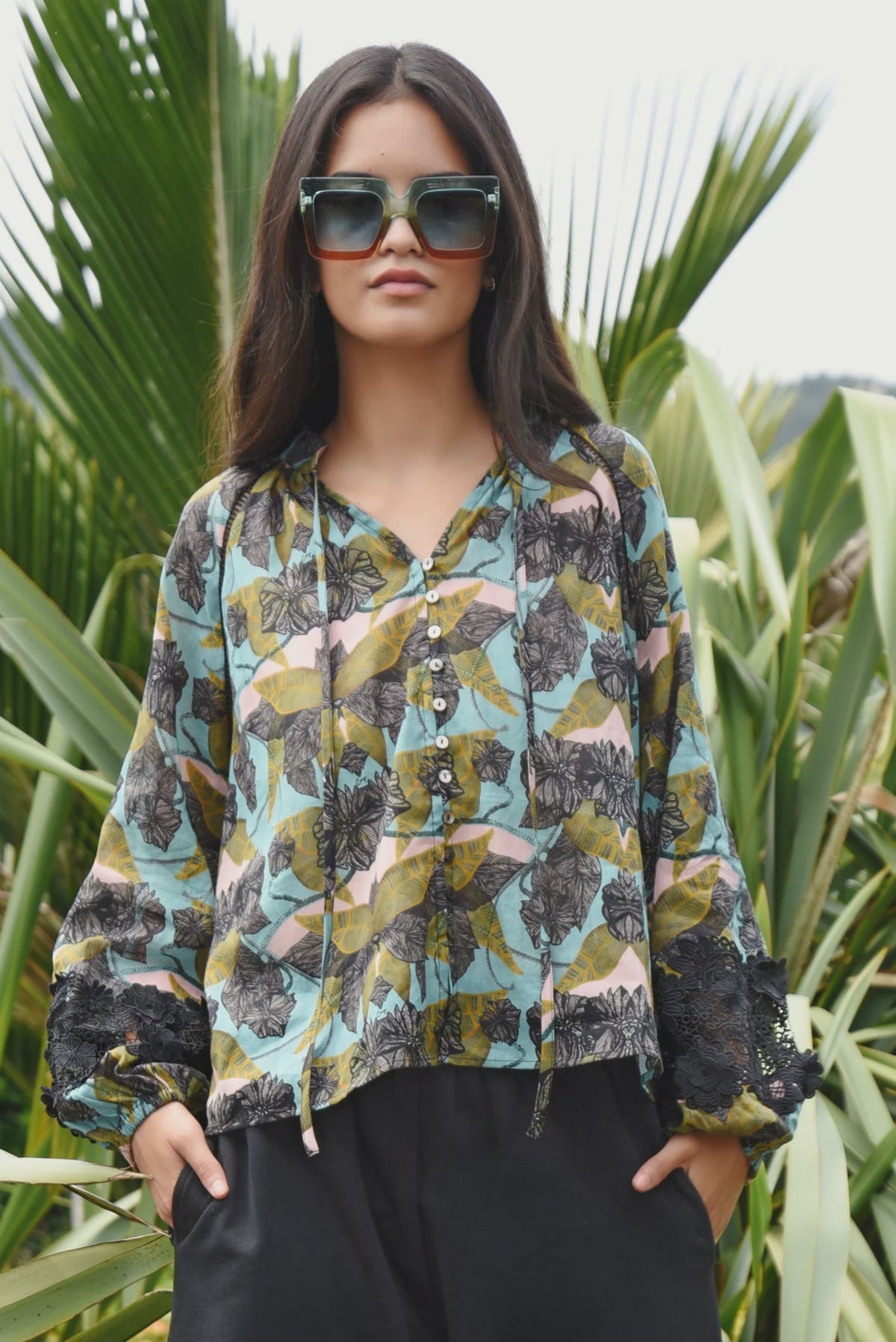 Coop Lace To The Top Blouse